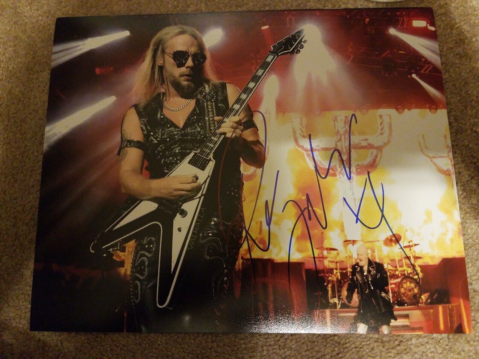 Richie Faulkner Signed Judas Priest Autographed 8X10 Photo Poster painting