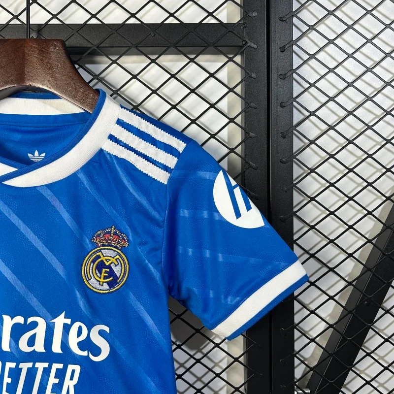 25/26 Real Madrid Third Away Kids Kit Football Shirt Thai Quality