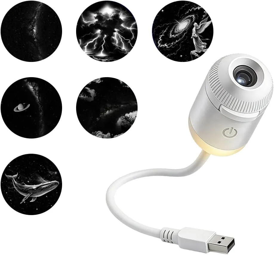 2-in-1 Galaxy Projector Night Light