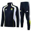 25/26 Real Madrid Teal long zipper Training Jacket Set