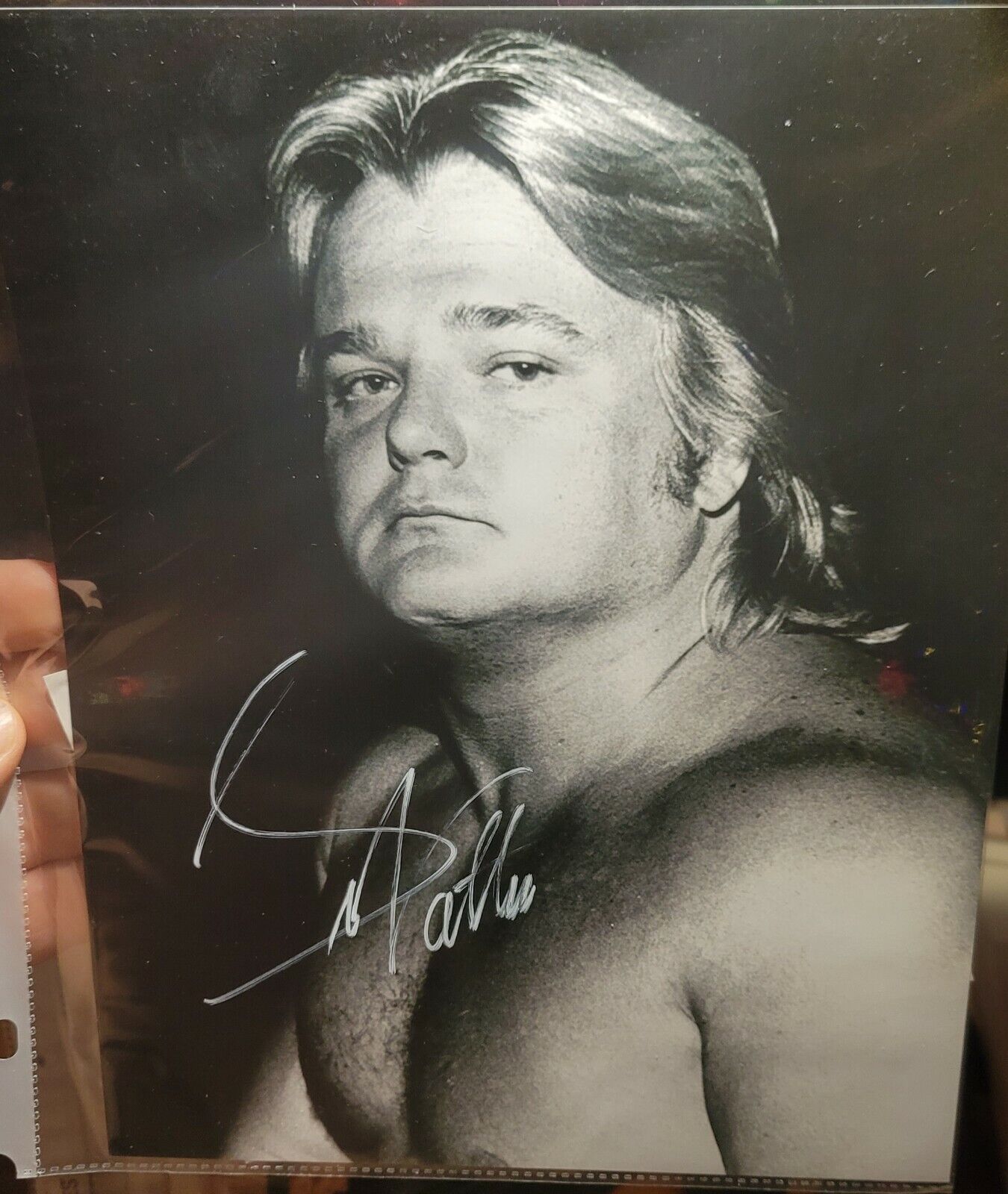 Greg The Hammer Valentine WWE Hofer WWF authentic hand signed autograph 8x10 #2