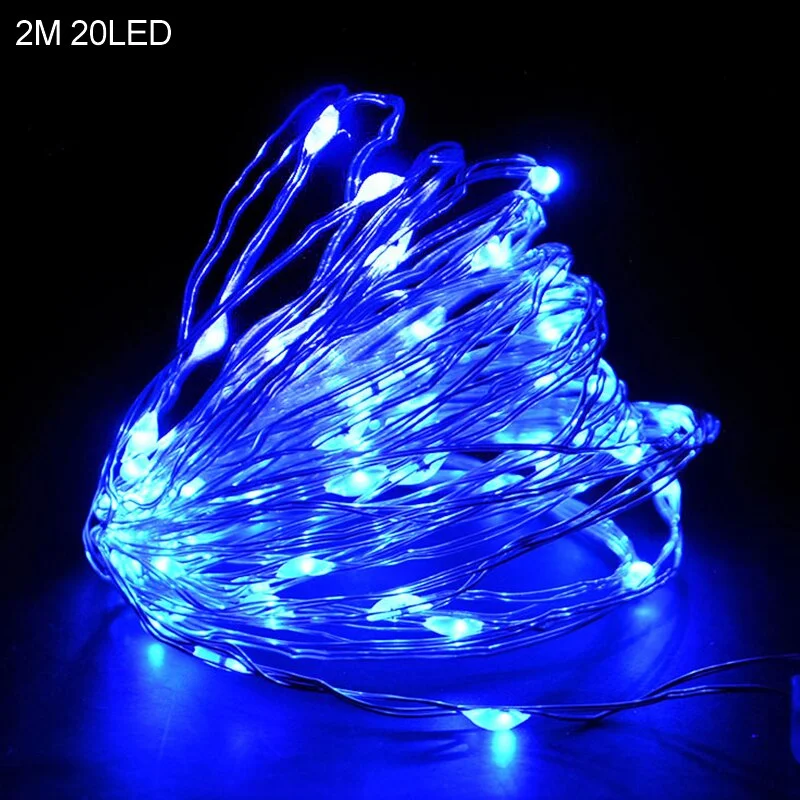 2M 20LED Santa Claus Snowflake LED Light String Christmas Decoration For Home Xmas Tree Ornament 2021 Navidad Kids Gift New Year