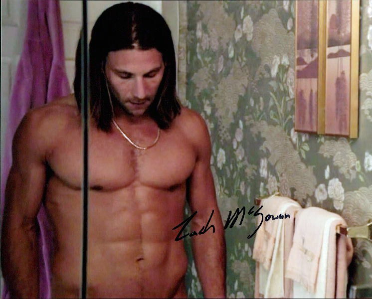 Zach McGowan shirtless signed 8x10 Photo Poster painting In-person