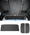 2025 Tesla Model X Accessories Sunshade Roof [No Gaps, Never Sag] 3PCS Front Roof Glass Sun Shade for Model X 2020-2025, Tesla Must Have Accessories 2025 - Black
