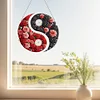 Acryl Yin Yang Diagramm der blühenden Rose - 5d DIY Handwerk Anhänger