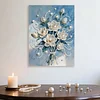 (30x40cm)DIY Pearl Painting Framed Flower Handmade Pearl Material Art Kit Living Room Decor
