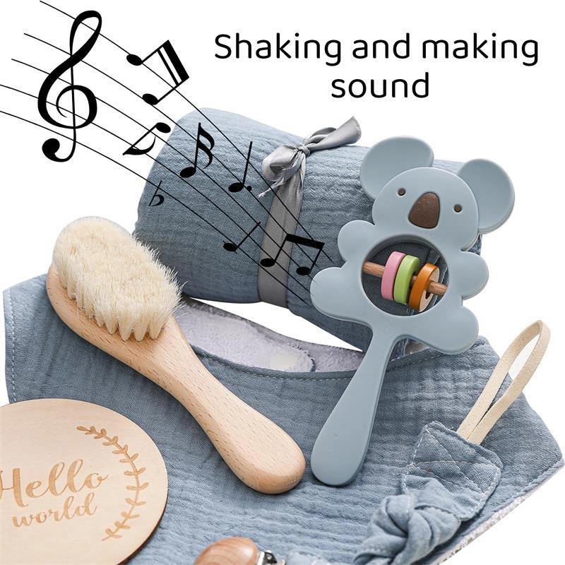 Nordic Style Baby Gift Set Bathing And Water Play Baby Baby Newborn Clothes Bath Towel Toy Gift Set