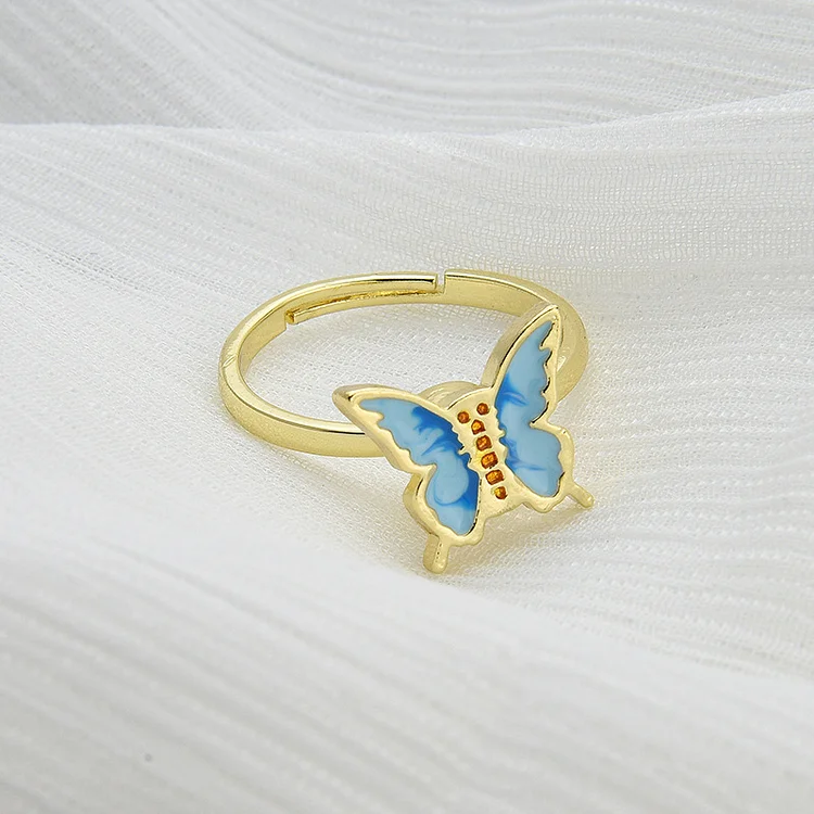 Spring's Spinning Butterfly Ring