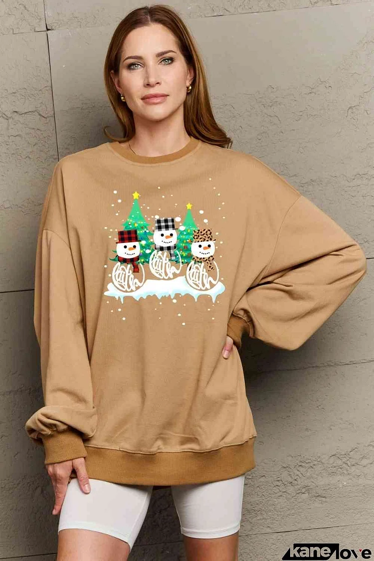 Simply Love Full Size Graphic Round Neck Sweatshirt