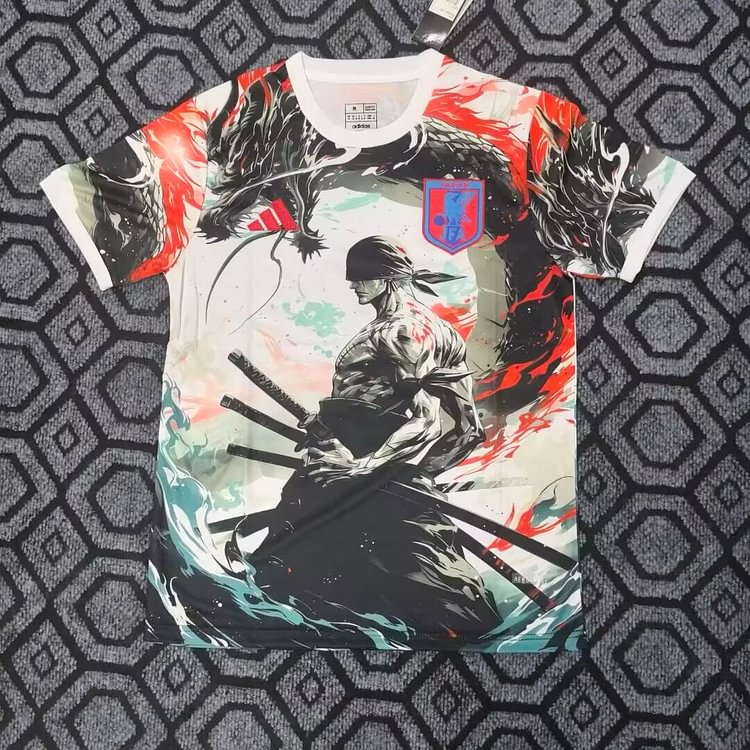 25-26 season Japan Red Blaze Zoro jersey - Fan Edition