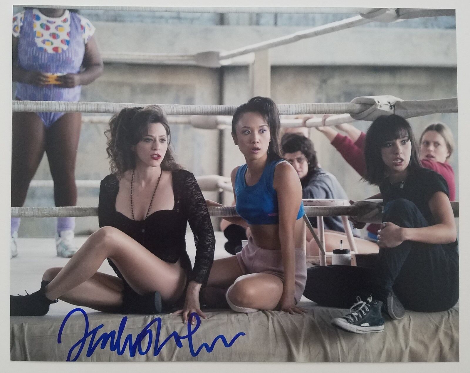 Jackie Tohn Signed 8x10 Photo Poster painting GLOW WWE Melanie Rosen Wrestling Netflix Autograph