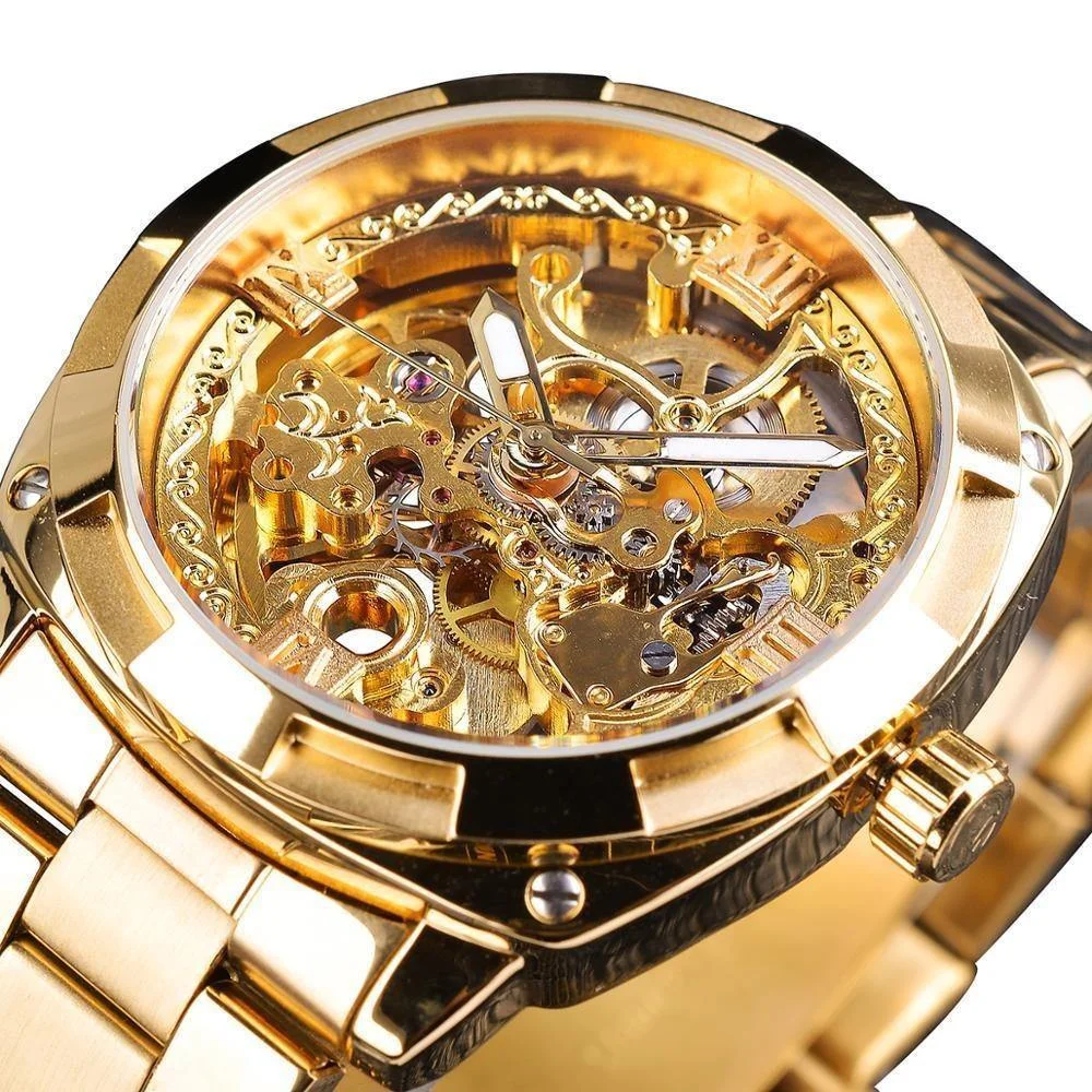 Retro Luxury Business Men Automatic Mechanical Watch-VESSFUL
