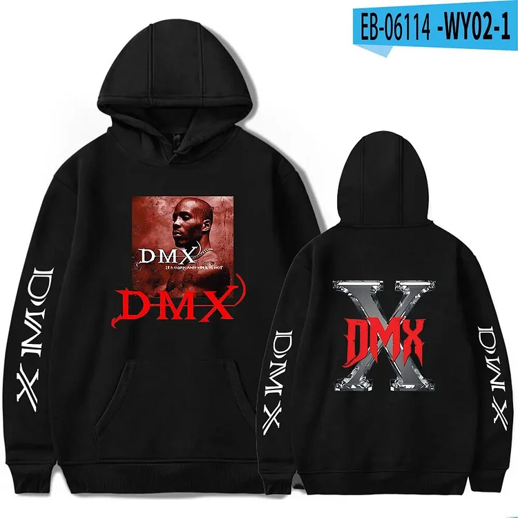 RIP Rapper DMX Oversized Hoodie Men Hooded Sweatshirt Rap Hip Hop Street Wear Sweatershirts Skateboard Male/Woman Funny Clothing