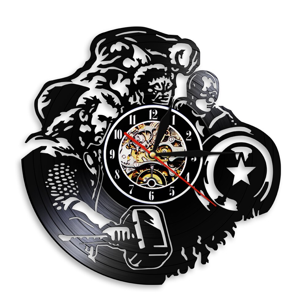 

American Super Soldier - Vinyl Record Wall Clock - Without LED, 501 Original