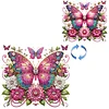 (US Only)Flowers Butterflies Diamond Painting Hanging Pendant DIY Diamond Ornaments