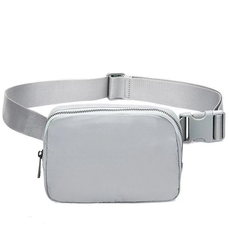 Unisex Small Polyester Solid Color Basic Classic Style Square Zipper Fanny Pack
