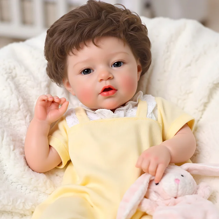 Ethan 12"/16" Realistic Silicone Quiet Baby Little Infant Girl Best Gift for Kids