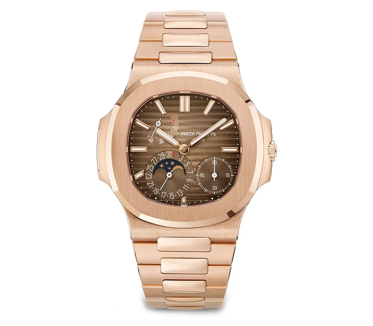 40mm Rose Gold Sunburst Brown Dial Self Winding