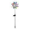 Solar Rainbow Pinwheel Garden Light with LED Solar Lights Solared Powered Wind Spinner Stake Waterproof Decorative Wind Spinner Lawn Lights for Lawn Patio Walkway Flower Bed