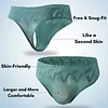 Men's Low-Rise High-Stretch Sexy Lace Trim 3D U-shaped Large Pouch Thongs
