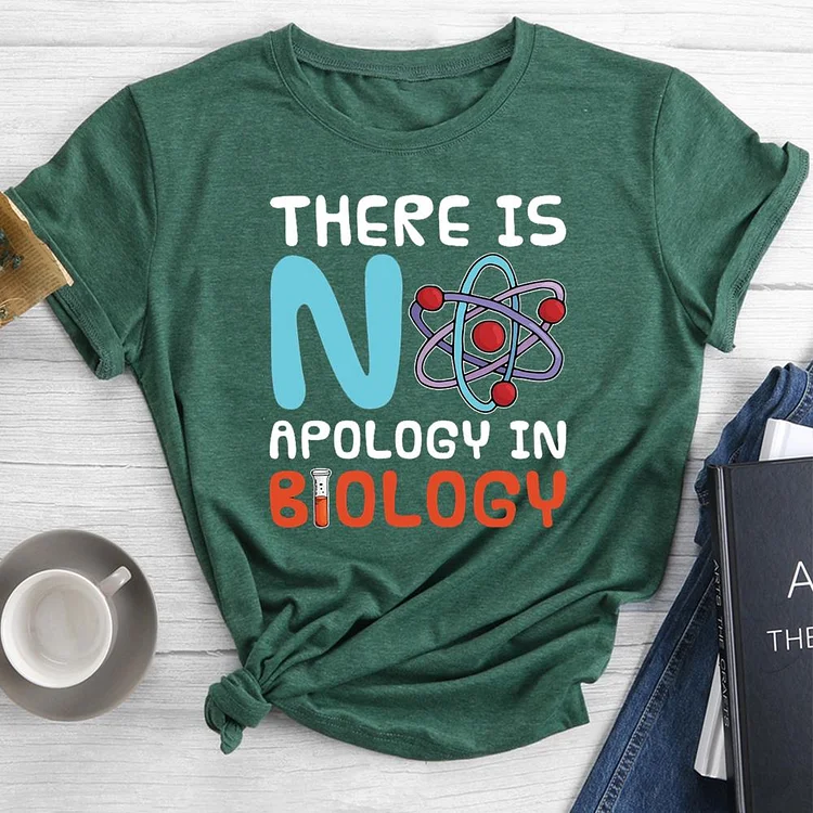 Biology Round Neck T-shirt