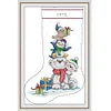 Bear Stocking -16CT Stamped Cross Stitch Kit(29*43cm)
