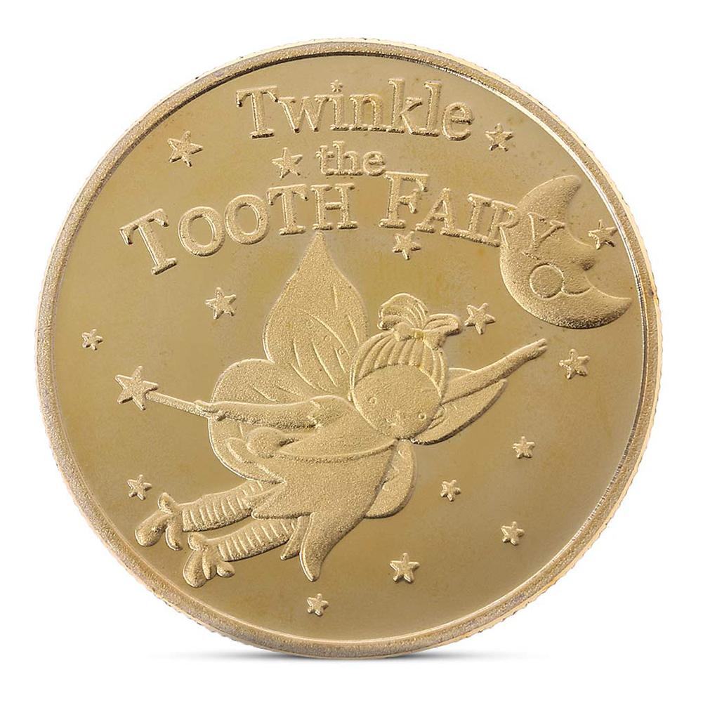 

Tooth Fairy Gold Plated Commemorative Coin Creative Kids Tooth Change, 501 Original