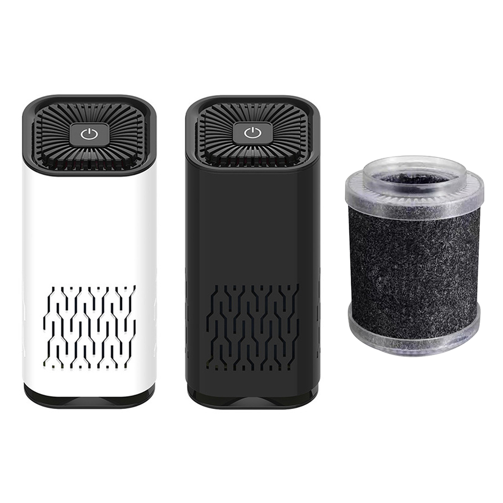

Portable USB Negative Ion Air Purifier with HEPA Filter Home Odor Remover, Black, 501 Original