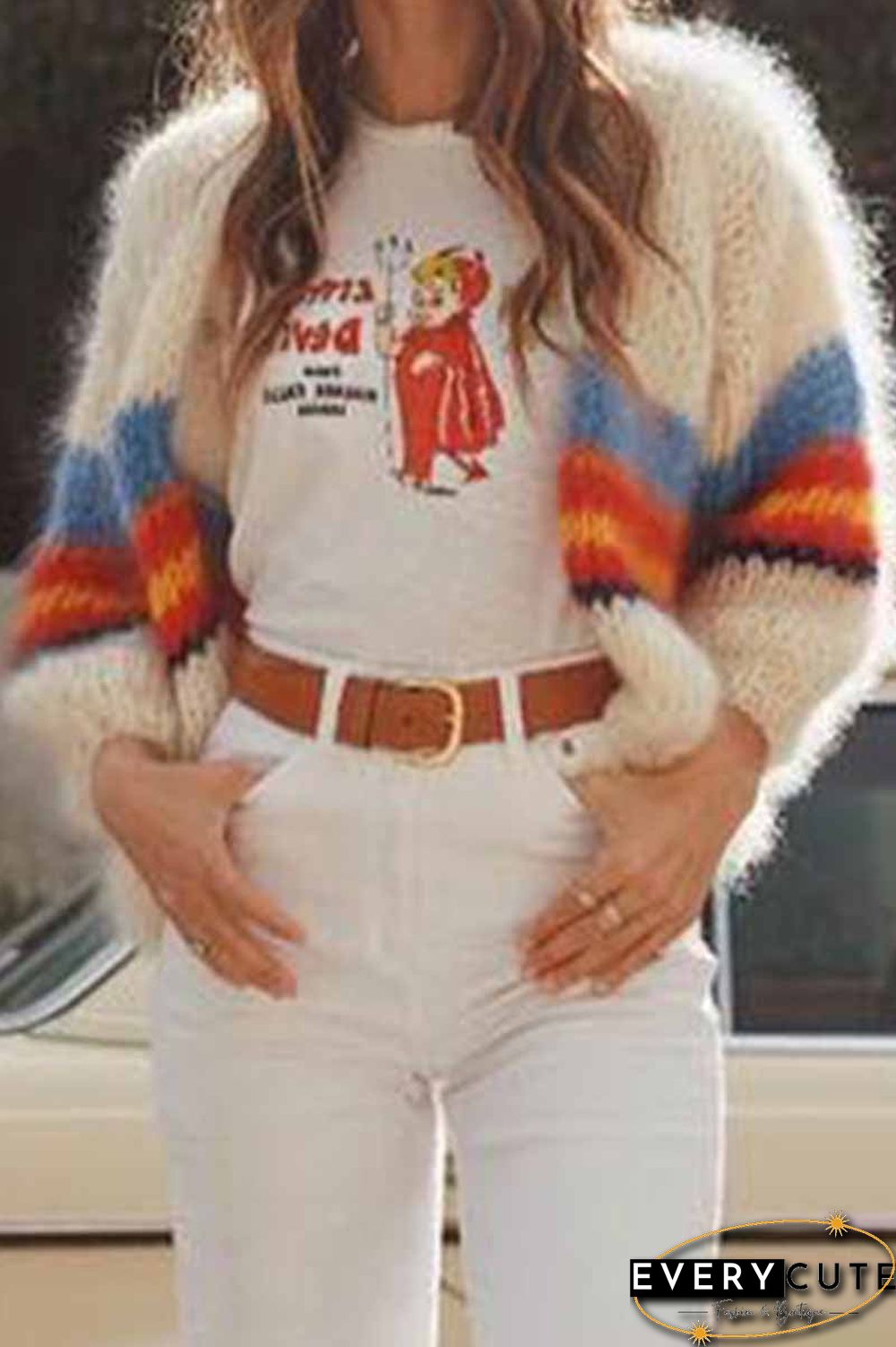 Striped Contrast Sweater