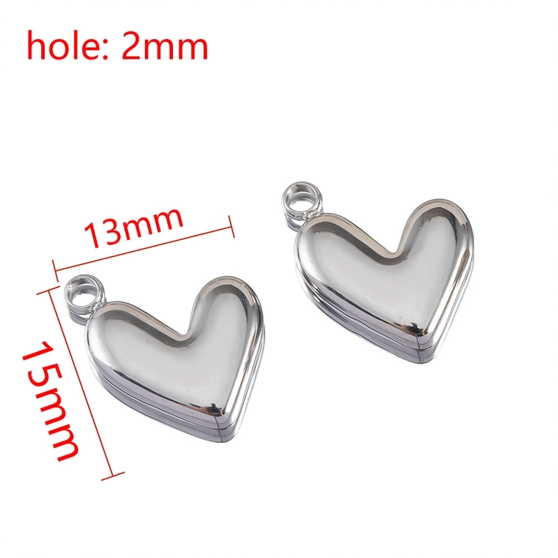 2 PCS/Package 304 Stainless Steel Star Flower Fish Tail Pendant Jewelry Accessories