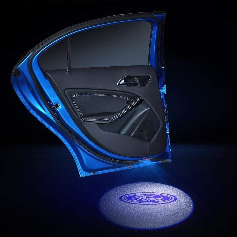 2pcs Door Logo Light LED Laser Projector Step Courtesy Welcome Ghost FOR FORD voiturehub dxncar