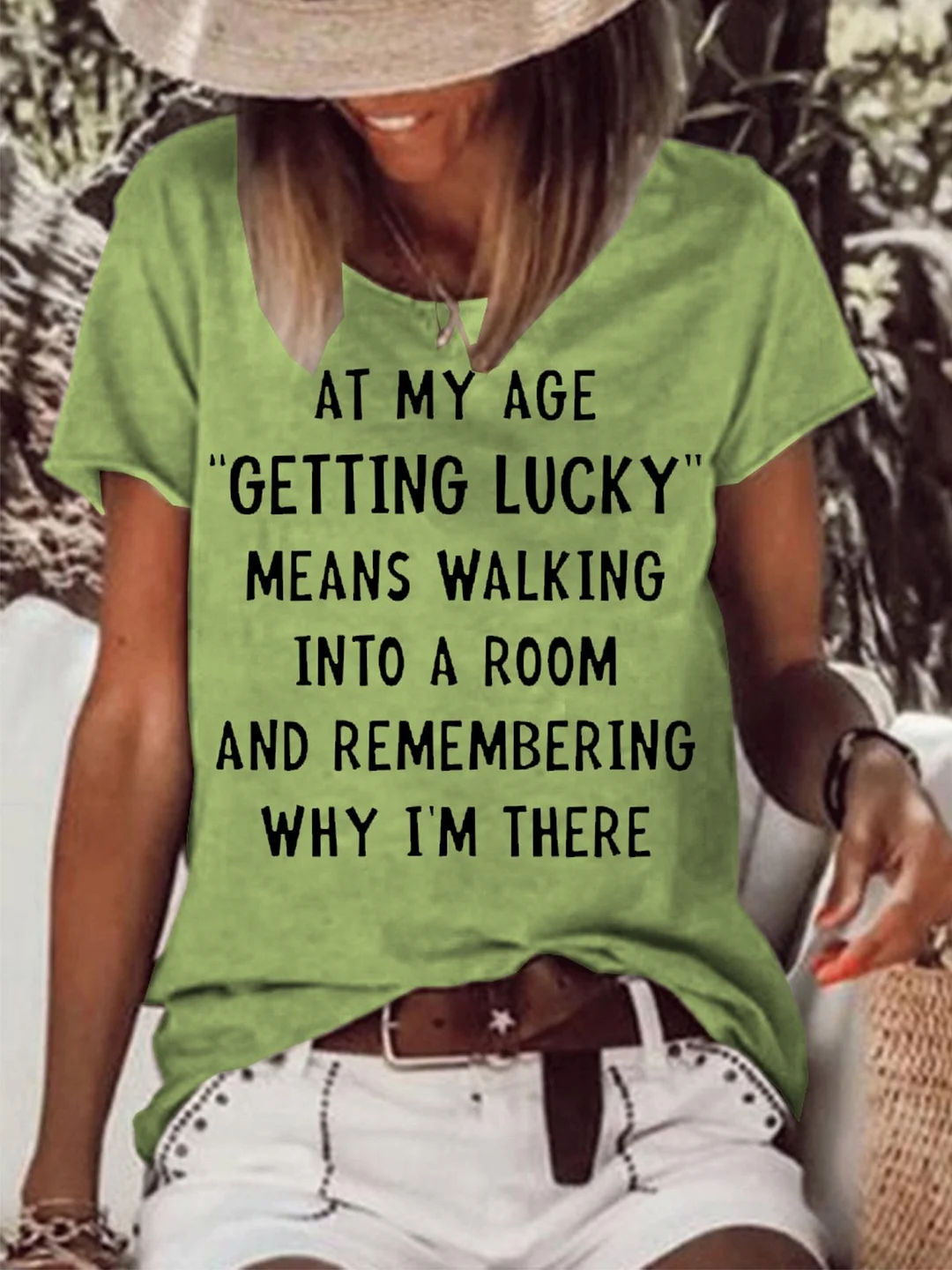 At My Age Getting Lucky Casual Short Sleeve T-Shirt