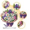 (US Local)Flower Double Sided Effect Table Top Diamond Painting Desktop Ornaments Kit (Daisy)