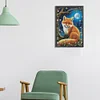 Diamond Painting -DIY Round Drill Fox in the Moonlight(30x45cm)