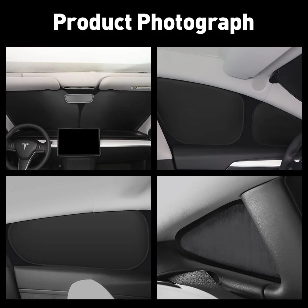 YONZEE Tesla 8PCS Sunshade Set for Tesla Model Y