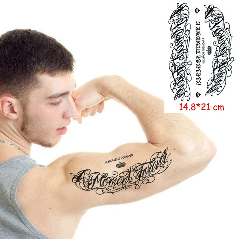 Temporary Tattoo Stickers Scorpion Pyramid Roman Bell Fake Tatto Waterproof Tatoo Back Leg Arm Belly Big Size for Women Men Girl