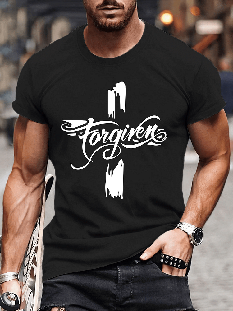 Forgiven Cross Men's T-Shirts