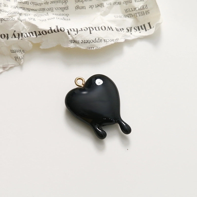 Minimalist Heart Shape Resin Polishing Charms