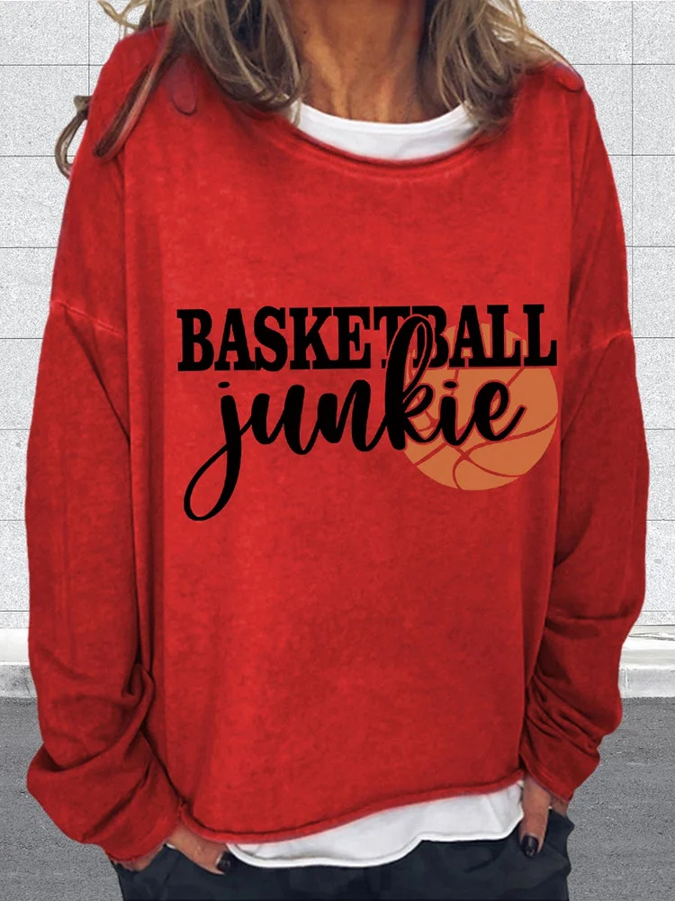 Basketball junkie  Sweatshirt-011253-Annaletters