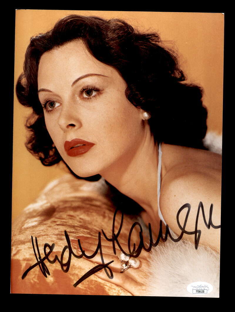 Hedy Lamarr JSA Coa Signed 9x11 Photo Poster painting Autograph