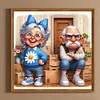 Happy Grandma And Angry Grandpa - Full Round Diamond Painting 40*40cm