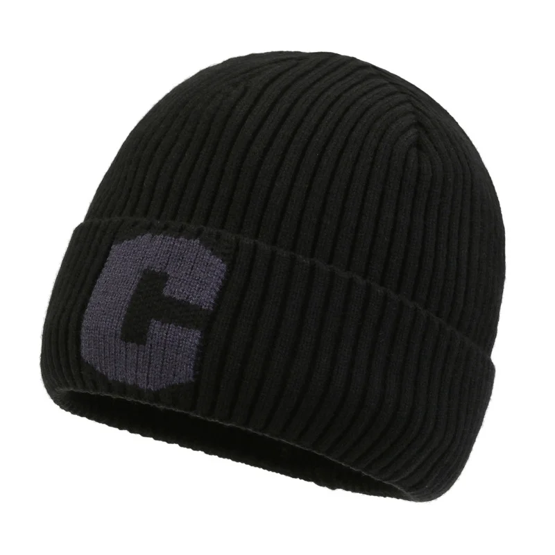 Mother C Print Knitted Hat