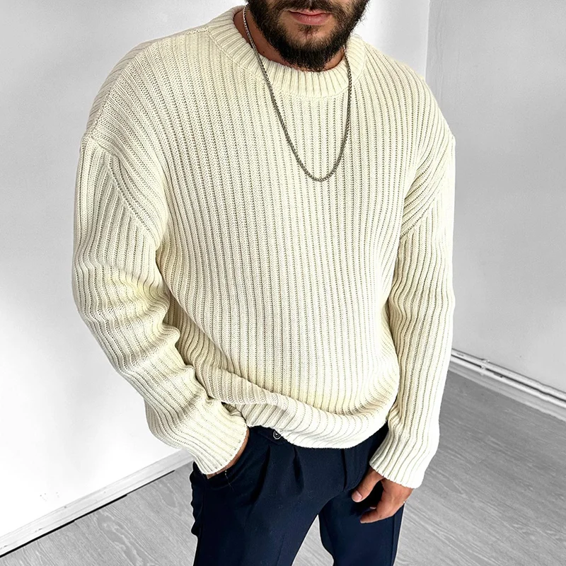 Simple Solid Color Bottoming Sweater、、URBENIE