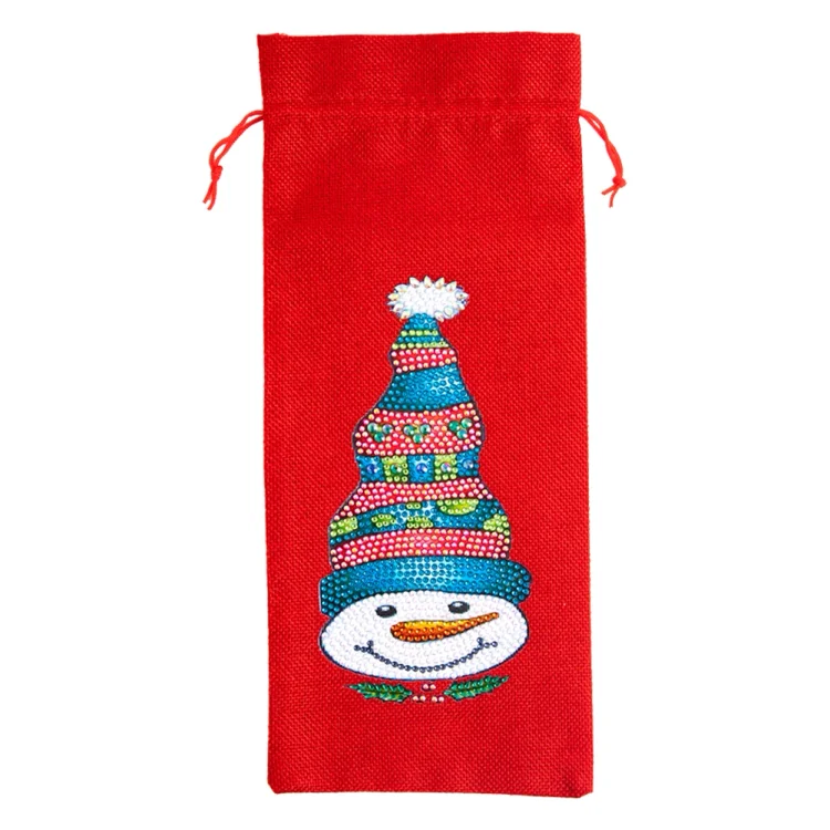 DIY Special Drill Diamond Painting Christmas Wine Bottle Covers (TB003)