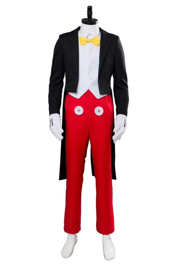Mickey Mouse Dinner Suit Tuxedo Halloween Cosplay Costume