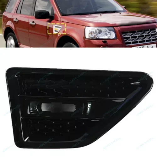 Dronehint Fender Leaf Plate Grille r For Land Rover LR2 Freelander L359 2006-2014,Black,RH (For: Land Rover) Parts