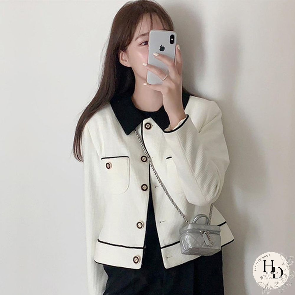 Autumn Korean Fashion Temperament Warm Short Jacket Women Elegant Lady Coats Single Button