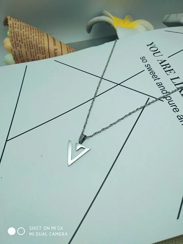 Seventeen Triangle Necklace