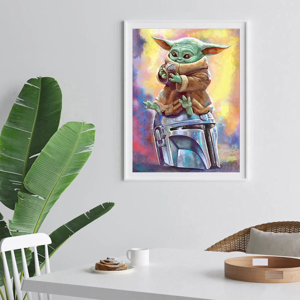 Diamond Painting - Full Round Drill - Yoda(30*40cm)