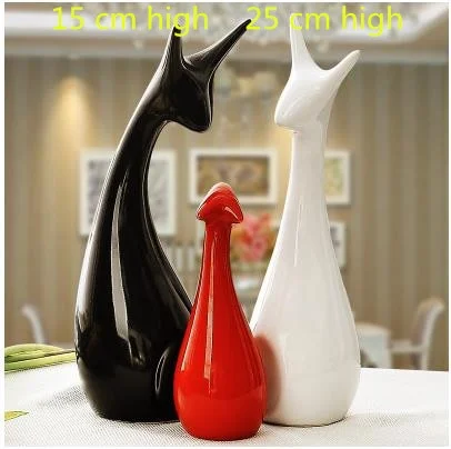 Ceramic deer and elephants and rabbits, creative Nordic style animal figurines and crafts furnishings, wedding gifts
